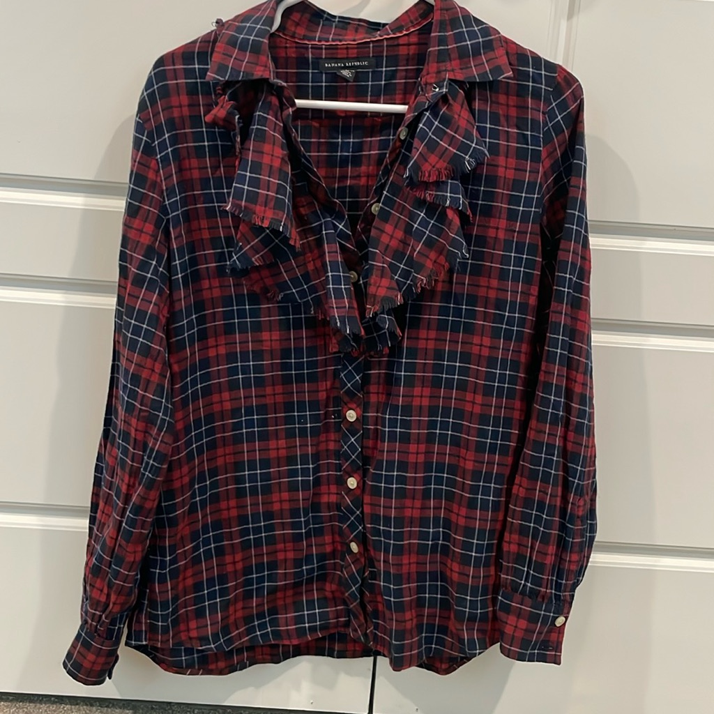 Gently Used Ruffled Button Down